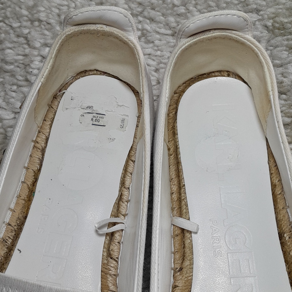 KARL LAGERFELD pin on Slip On Espadrille Size 10 - Picture 11 of 16